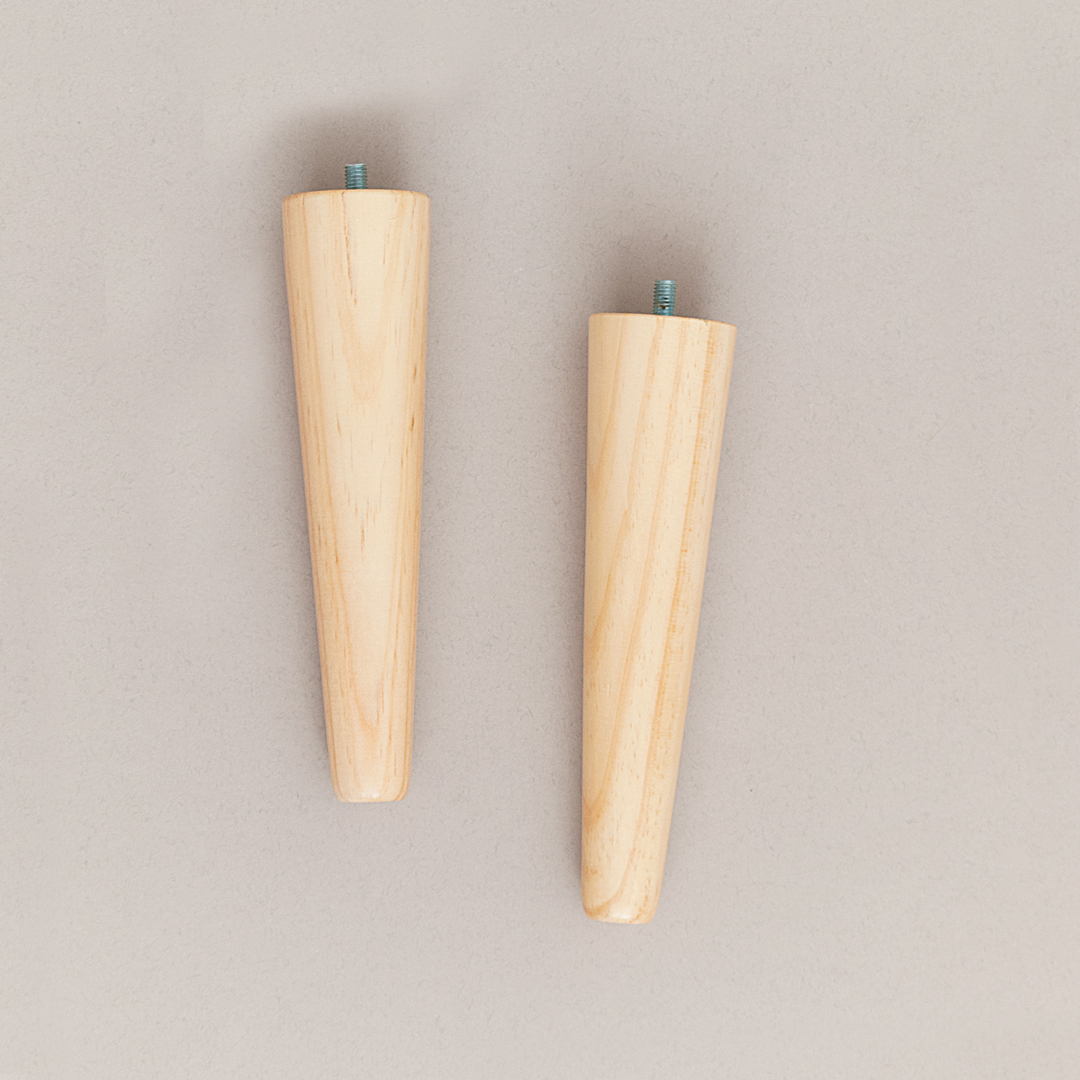 Morgan Madera natural 20cm- Patas de madera para muebles, mesas y tablero ·  Patas de madera para muebles de IKEA u otras marcas ·
